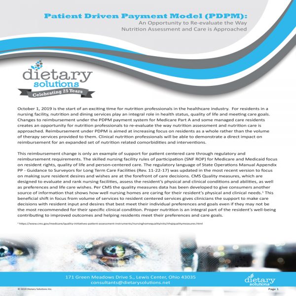 Patient Driven Payment Model (PDPM)